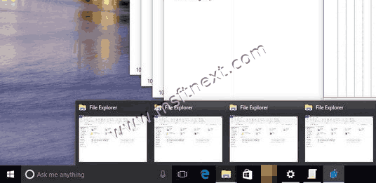 Taskbar Thumbials Windows 10