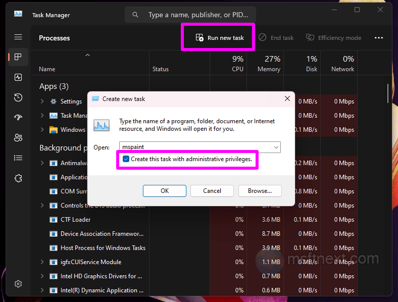 Windows 11 task manager