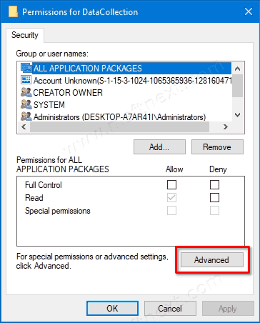 Windows 10 Change Permissions For Registry Key