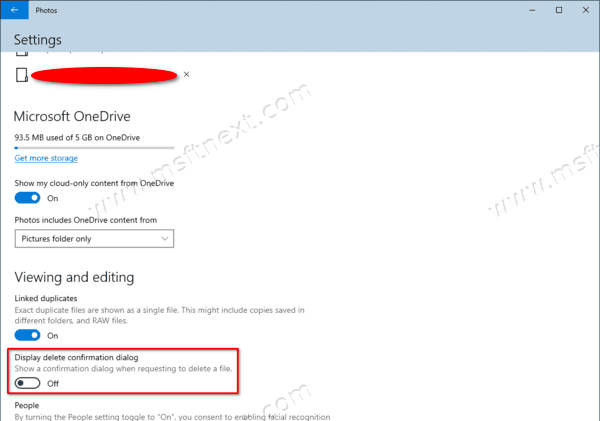 Photos App Delete Confirmation Option In Settings