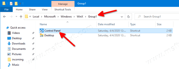 Re Arrange Win+X Entries In Windows 10