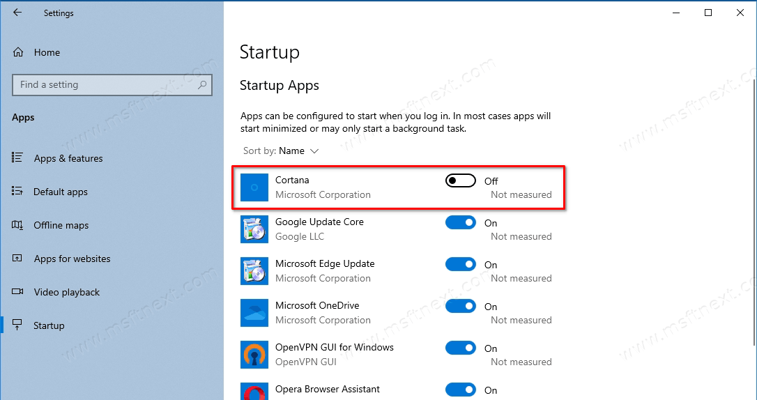 Stop Cortana from Starting Automatically in Windows 10