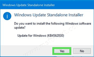 Install Windows 10 20h2 With KB4562830
