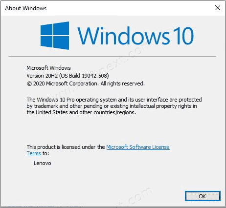Install Windows 10 20H2 with enablement package KB4562830