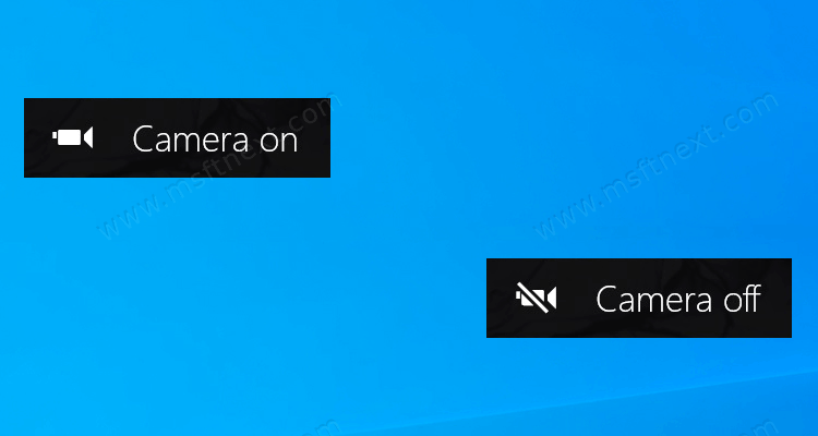 How to Enable or Disable Camera On/Off OSD Notifications in Windows 10