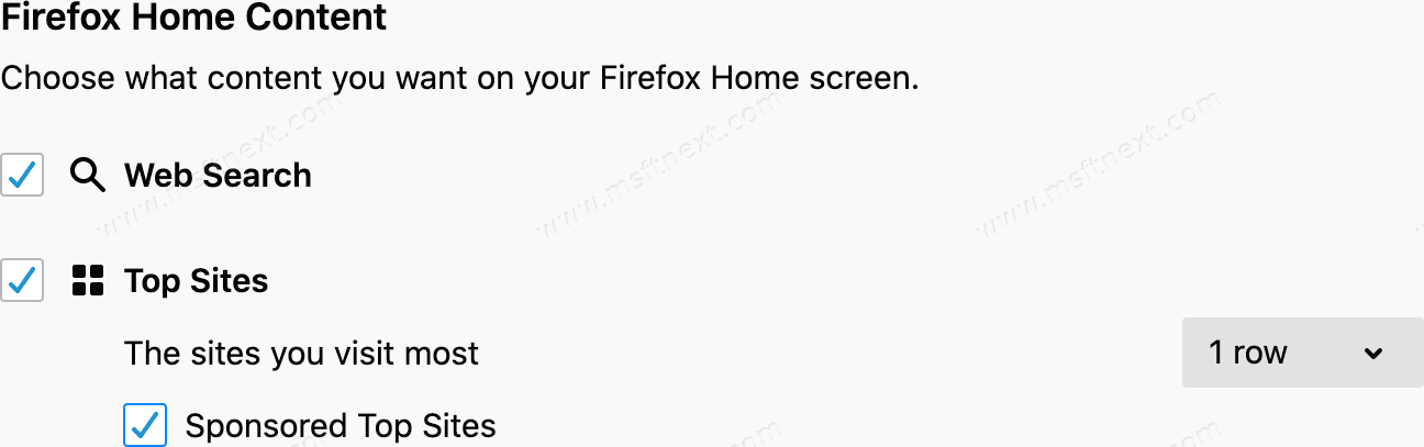 Firefox Disable Sponsored Top Sites