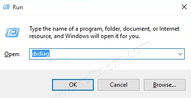 Windows 10 Run DxDiag