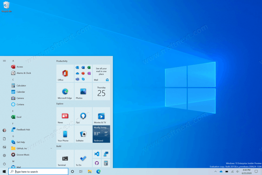 Hide Recently Added Apps from Start menu in Windows 10