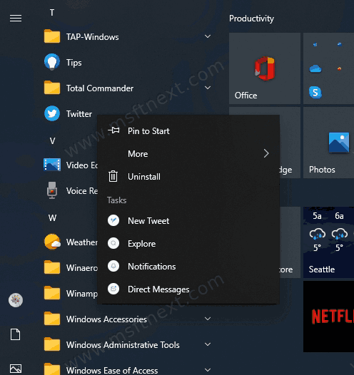 Chrome Uninstall PWA Start Menu Command