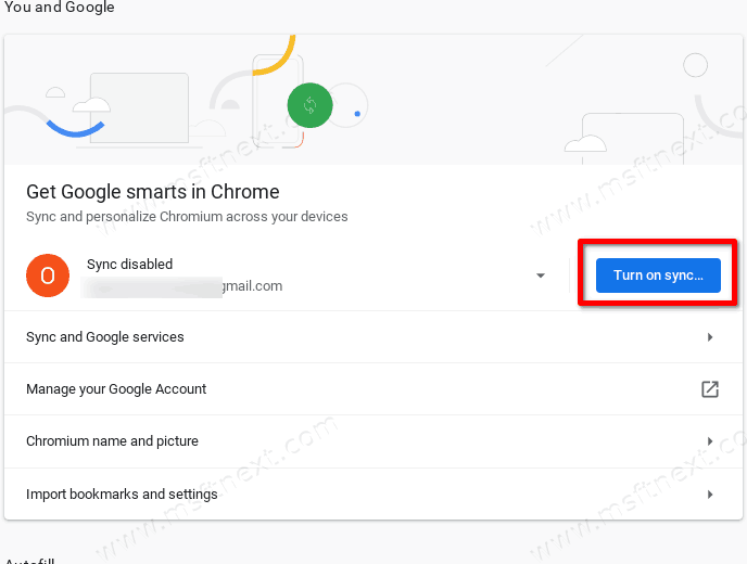 Chrome Turn Off Sync