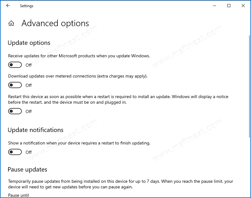 Enable Updates For Other Microsoft Products