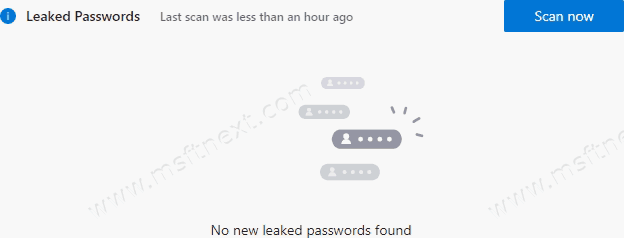 No Leaked Passwords Found