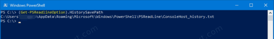 Msftnext PowerShell Command History Save To File