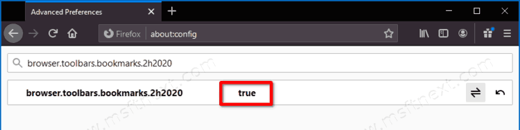 Set Browser Toolbars Bookmarks 2h2020 To True