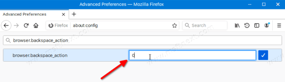 Enable Go Back With Backspace In Firefox