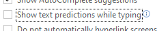 Disable Text Predictions In Word