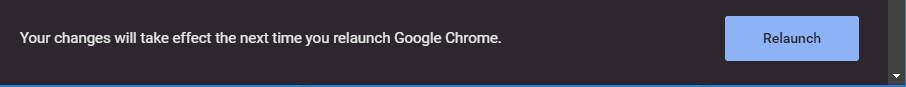 Relaunch Chrome Chrome