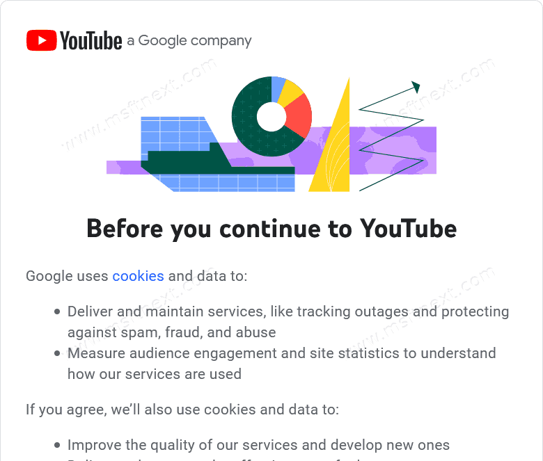 Before You Continue To YouTube Message