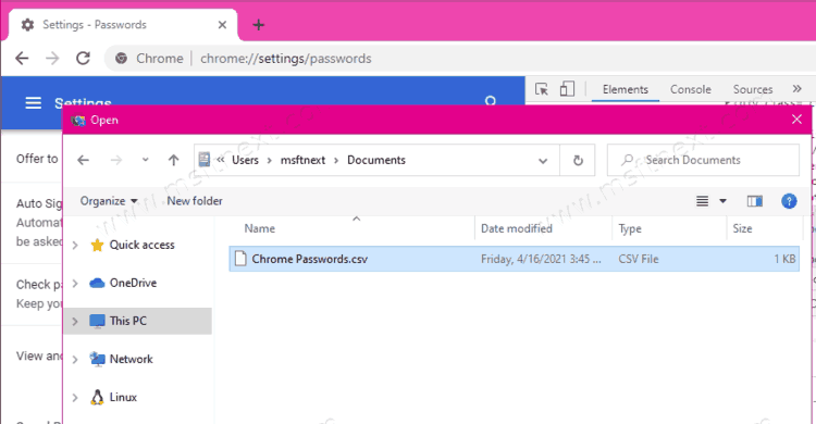 Chrome Import Passwords From CSV 2