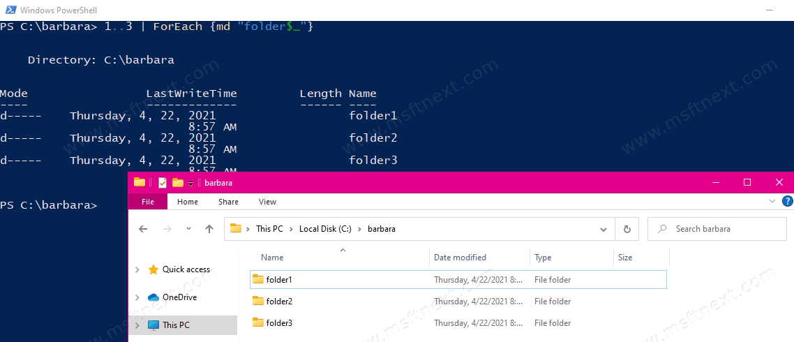 Create Mutiple Folders In Powershell 2