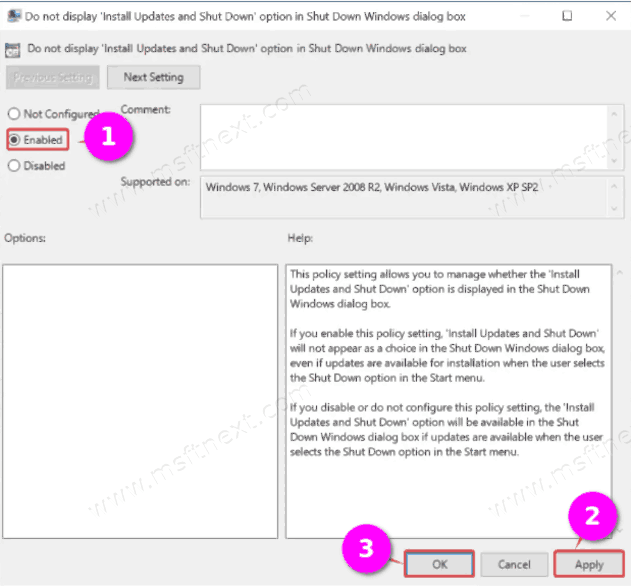 Disable Update And Restart In Windows 10