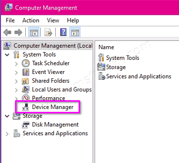 Open Device Manager In Computer Management