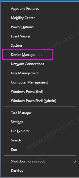 Open Device Manager In Windows 10