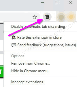 Disable Automatic Tab Discarding Extension