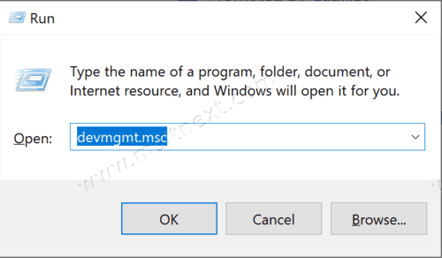Open Device Manager In Windows 10 devmgmt.msc