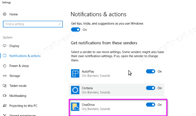 How to turn off OneDrive notifications On This Day