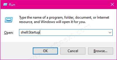 Windows 10 Open Startup Folder