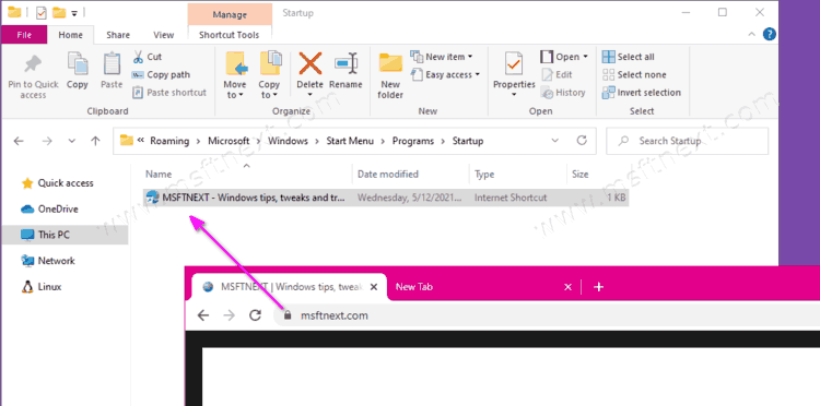 Windows 10 Open A Website On Startup With Shortcut