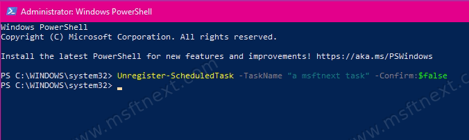 Remove A Scheduled Task In Powershell