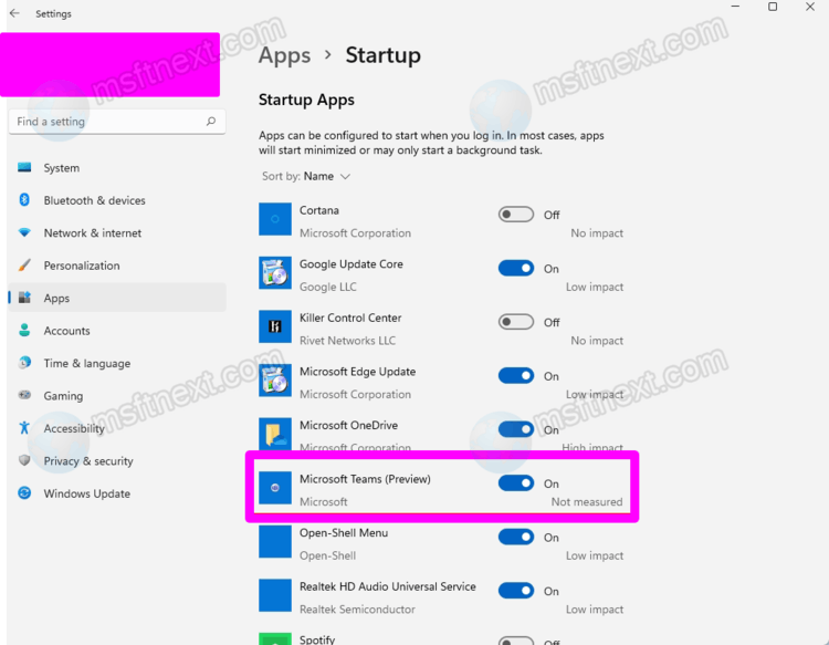 Add Or Remove Apps From Microsoft Store To Windows 11 Startup