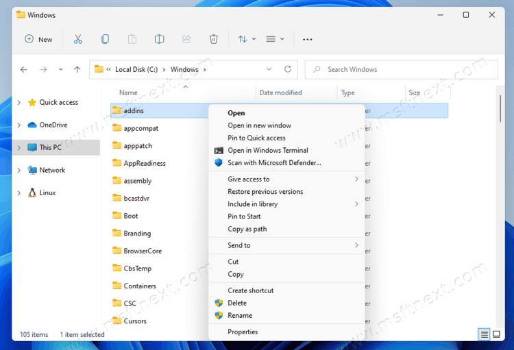 Windows 11: Disable new context menus and restore full menu