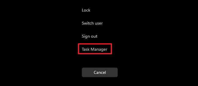 Windows 11 Open Task Manager