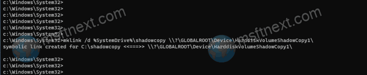 Create Symlink To A Shadow Copy