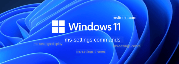 ms-settings Commands In Windows 11