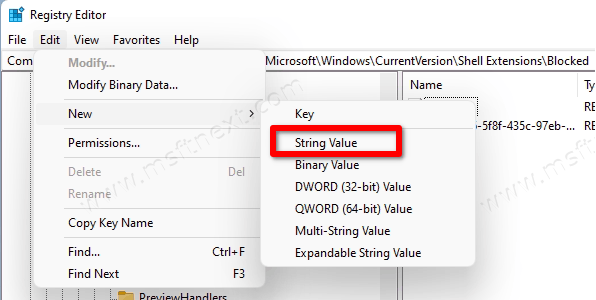 New String Value