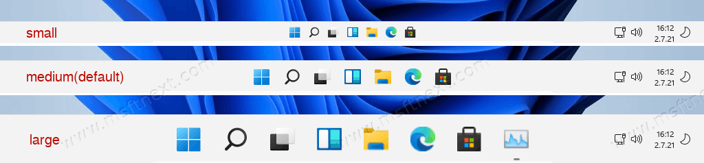 Resize The Taskbar In Windows 11