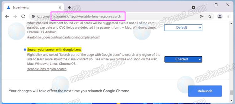 How to enable Google Lens in Google Chrome browser on desktop