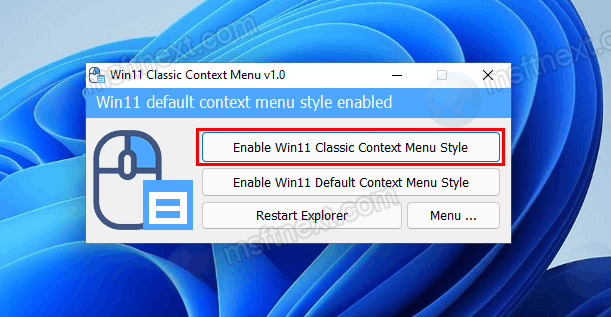Windows 11 Enable Classic Context Menu