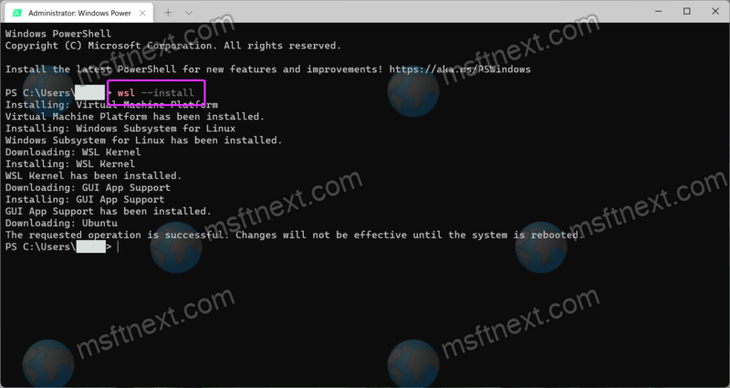 Install Linux Subsystem In Windows 11 02
