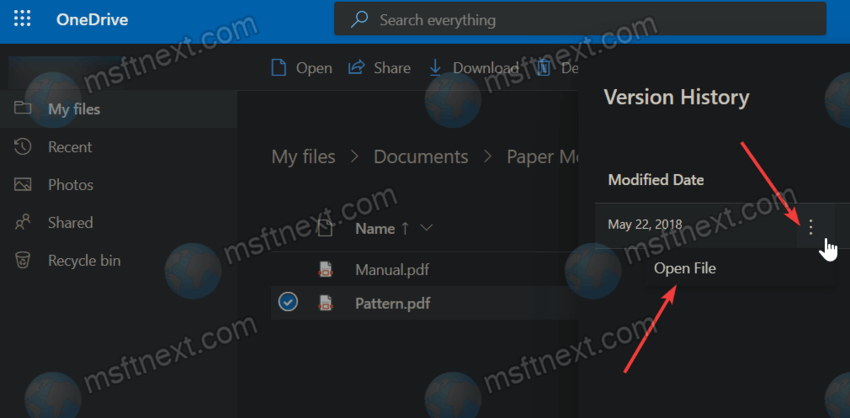 Select Open File from the menu
