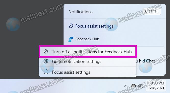 turn off notifications for an app in Notification Center