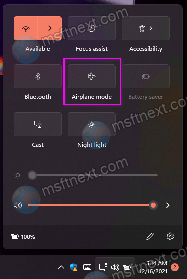 urn off Wi-Fi using Airplane Mode