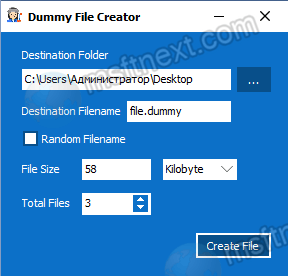 Dummy File Creator