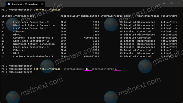 How to change the network adapter priority in Windows 11