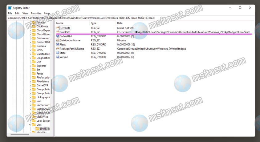 Change BasePath to move wsl to another drive