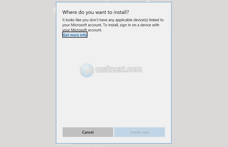 It Looks Like You Dont Have Any Applicable Devices Linked To Your Microsoft Account